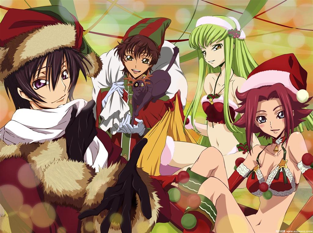 Konachan.com - 57687 cc christmas code_geass kallen_stadtfeld kururugi_suzaku le.jpg
